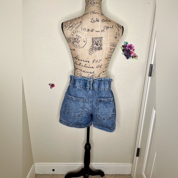 High Waist Y2K Denim Shorts - Picture 6 of 9